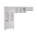 Ver mais imagens de Cozinha Modulada Completa Mirage New 3 Peças (2 Armários + 1 Paneleiro) Cpt113 Branco - Telasul