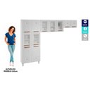 Ver imagem 7 de Cozinha Modulada Completa Mirage New 3 Peças (2 Armários + 1 Paneleiro) Cpt113 Branco - Telasul