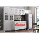 Ver imagem 1 de Cozinha Modulada Completa Mirage New 3 Peças (2 Armários + 1 Paneleiro) Cpt113 Branco - Telasul