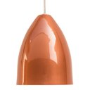 Ver imagem 4 de Kit 2 Pendente Soft Poptem Cone Aluminio Cobre e Branco Luminária Lustre 18cm Sala