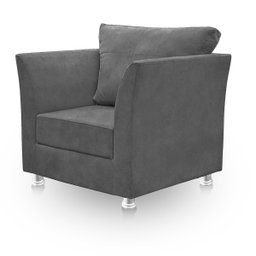 Kit 02 Poltronas Decorativa para Sala e Quarto Lisboa Suede - 3