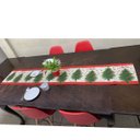 Ver imagem 5 de Caminho de Mesa Toalha Passadeira Natal Natalino Trilho Mesa de Jantar Decoraçao Arvore de Natal Fes