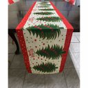 Ver imagem 2 de Caminho de Mesa Toalha Passadeira Natal Natalino Trilho Mesa de Jantar Decoraçao Arvore de Natal Fes