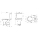 Ver imagem 2 de Kit Bacia com Caixa Acoplada Liberty 6 Litros Branca - 015002 - Santamarina