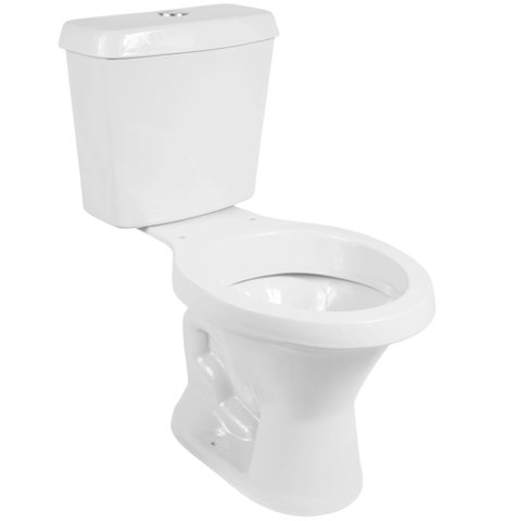 Kit Bacia com Caixa Acoplada Liberty 6 Litros Branca - 015002 - Santamarina