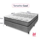 Ver imagem 6 de Cama Box Casal Ortopédico Firme Sleep Time 138x188x51 Bf Colchões