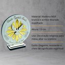 Ver imagem 2 de Enfeite Adorno Divino Espírito Santo Mesa Madeira 13 Cm