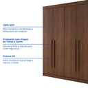 Ver imagem 6 de Guarda Roupa Casal 100% Mdf 6 Portas 6 Gavetas Paris Plus