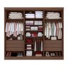 Guarda Roupa Casal 100% Mdf 6 Portas 6 Gavetas Paris Plus - 9