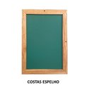 Ver imagem 4 de Espelho Retangular Decorativo 50x70cm Paulicéia Madeiras:Natural