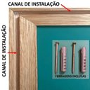 Ver imagem 5 de Espelho Retangular Decorativo 50x70cm Paulicéia Madeiras:Natural