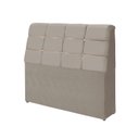 Ver imagem 1 de cabeceira box diamante 190cm com bau detalhe estofado:Bege