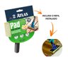 Pad Lã Stain E Verniz + Pad Com Cabo Ajustavel 360° Atlas - 6