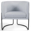 Ver imagem 4 de Kit 2 Poltronas Base Aço Betina C-315 Linho Cinza
