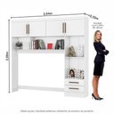 Ver imagem 4 de Guarda-roupa Modulado 4 Portas 2 Gavetas Carioca Móveis