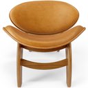 Ver imagem 3 de Kit 4 Poltronas Decorativa Orgânica Sala Living Kadosh L02 Couríssimo Whisky - Lyam Decor