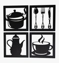 Ver imagem 1 de Kit Decoração Cozinha:preto