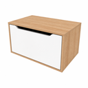 Ver imagem 2 de Gabinete para Banheiro 60cm 1 Porta BN3646 Amêndoa/Branco - Tecno Mobili