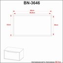 Ver imagem 6 de Gabinete para Banheiro 60cm 1 Porta Tecno Mobili BN3646 Marrom/Branco