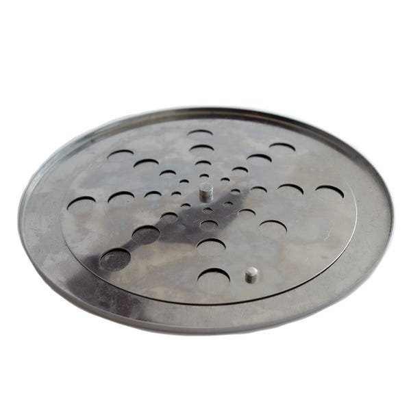 1x Grelha + 1x Porta Grelha Redondo 150mm Ralo Inox GPR1501 - 4