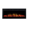 Lareira Elétrica Aquecedor Chaleur Preta 110v Tela de 50" Polegadas de Embutir Ipxo, Classe I, Frequ - 3