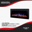 Ver imagem 6 de Lareira Elétrica Aquecedor Chaleur Preta 110v Tela de 50" Polegadas de Embutir Ipxo, Classe I, Frequ