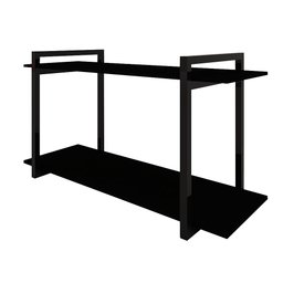 Nicho Industrial Paris Preto e Tampo Preto 80cm - 1