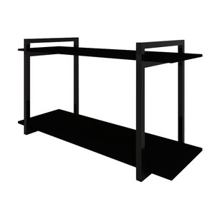 Nicho Industrial Paris Preto e Tampo Preto 80cm