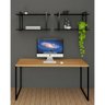 Nicho Industrial Paris Preto e Tampo Preto 80cm - 2