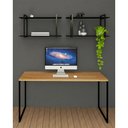 Ver imagem 2 de Nicho Industrial Paris Preto e Tampo Preto 80cm