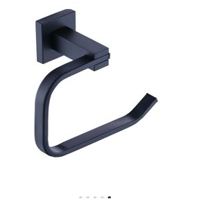 Kit Acessório para Banheiro em Aço Inox Preto Fosco com Toalheiro Duplo