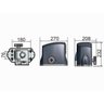 Motor Portão de Correr Deslizante Garen 600kg 2 Contr 3m - 220v - 7