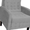 Ver imagem 3 de Poltrona Decorativa Luiza para Sala Suede Cores - Ds Estofados Cinza