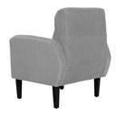 Ver imagem 4 de Poltrona Decorativa Luiza para Sala Suede Cores - Ds Estofados Cinza
