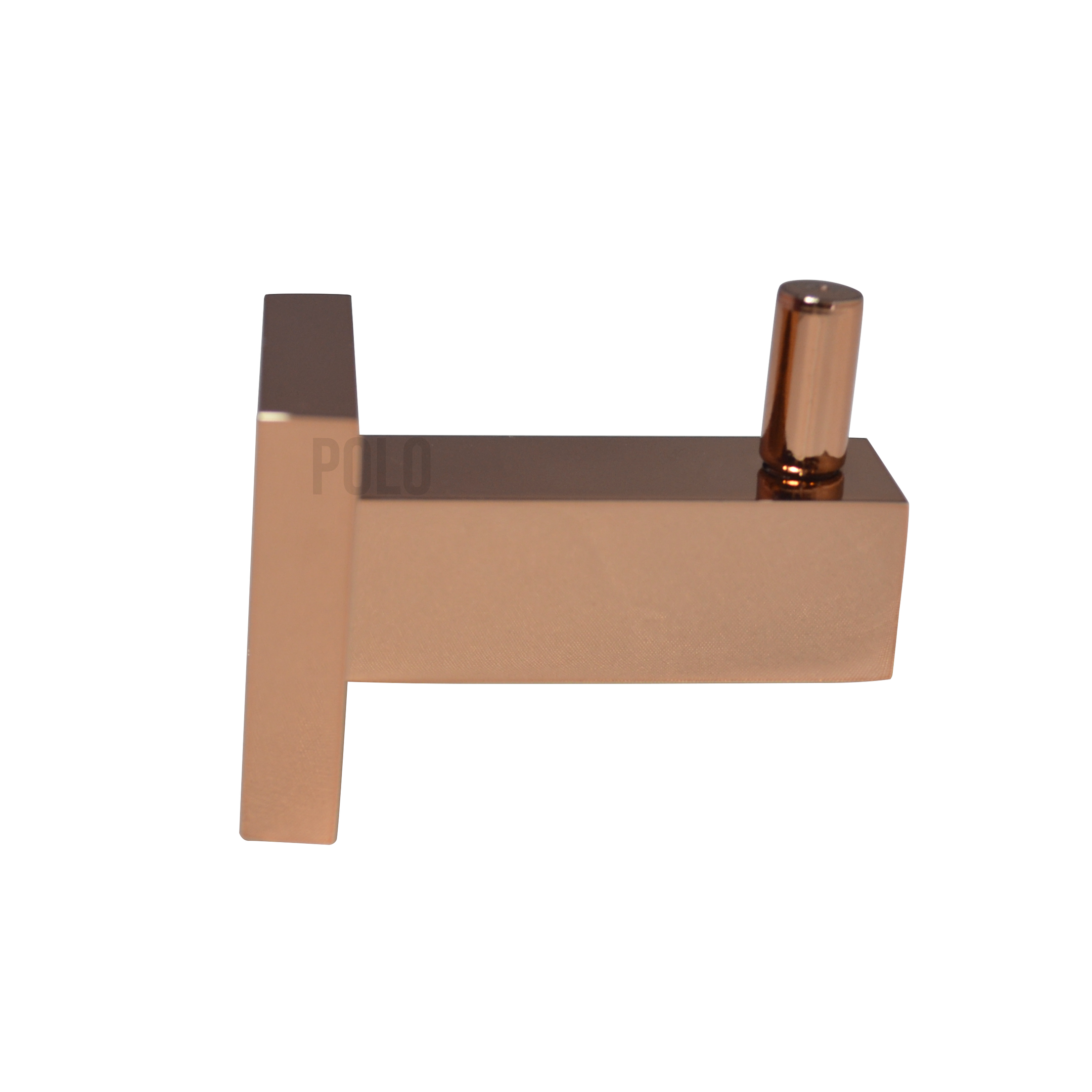 Porta Toalha Rosto Cabide Rose Gold Banheiro Quadrado Metal - 3