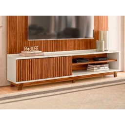 Rack para Tvs 2,10 Cinamomo/mel Genesis Mobler - 1