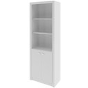Ver imagem 7 de Estante Armário Alta Livreiro Multiuso Office 2 Portas Branco