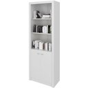Ver imagem 1 de Estante Armário Alta Livreiro Multiuso Office 2 Portas Branco
