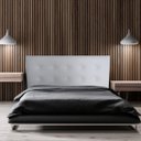 Ver imagem 5 de Cabeceira Casal Botonê 10 Corino Branco 140 X 60