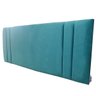 Painel Siena Rbl Vertical Double Suede Liso Azul Turqueza King 195 x 60 - 3