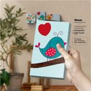 Ver imagem 4 de Passarinhos Apaixonados - Quadro Ou Placa Com 3 Peças 15mm