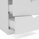 Ver imagem 5 de Mesa Escrivaninha Porto 3 Gavetas Branco- Politorno