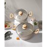 JOGO DE PANELAS MARBLE EDITION 5PC LIGHT GREY ANTIADERENTE CERAMICO E INDUCAO OSTER HOME - 4