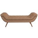 Ver imagem 3 de Puff Recamier Decorativo com Tachas 195 Cm Santorini P05 Bouclê Bege - Lyam Decor