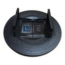 Ver imagem 1 de Mini Caixa de Embutir Redonda 1 Emenda Usb 1 Hdmi