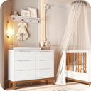 Ver imagem 2 de Cômoda Infantil Boom 6 Gavetas Branco Fosco