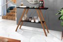 Ver imagem 1 de Aparador Cantinho do Café 80cm com Pés de Madeira Tampo Mdf