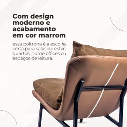 Poltrona Pipa White Arrow Marrom - 5