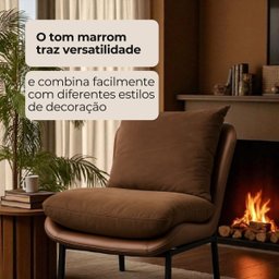 Poltrona Pipa White Arrow Marrom - 7