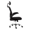 Cadeira de Escritorio Executivo Tela Mesh Ajuste Encosto Cor Preta Material do Estofamento Poliéster - 2